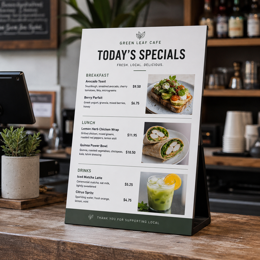 Printed Menuboards