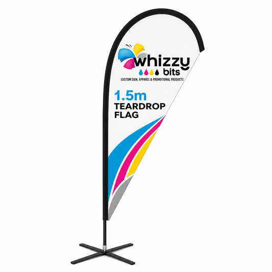 1.7m Teardrop Flag Banner