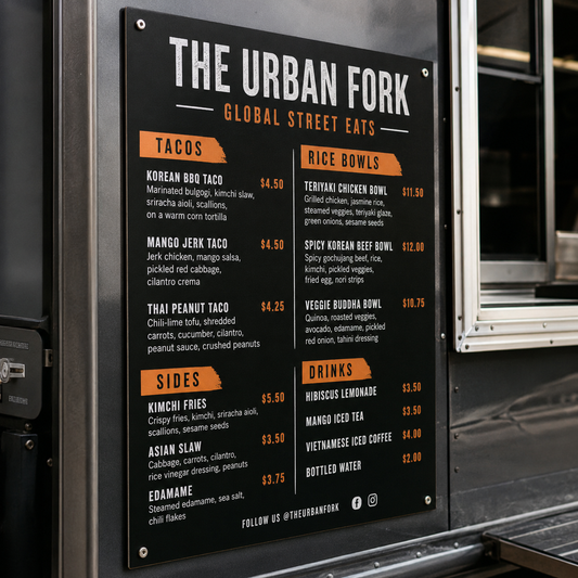 Food Truck Menuboards