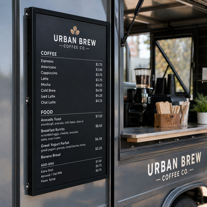 Food Truck Menuboards