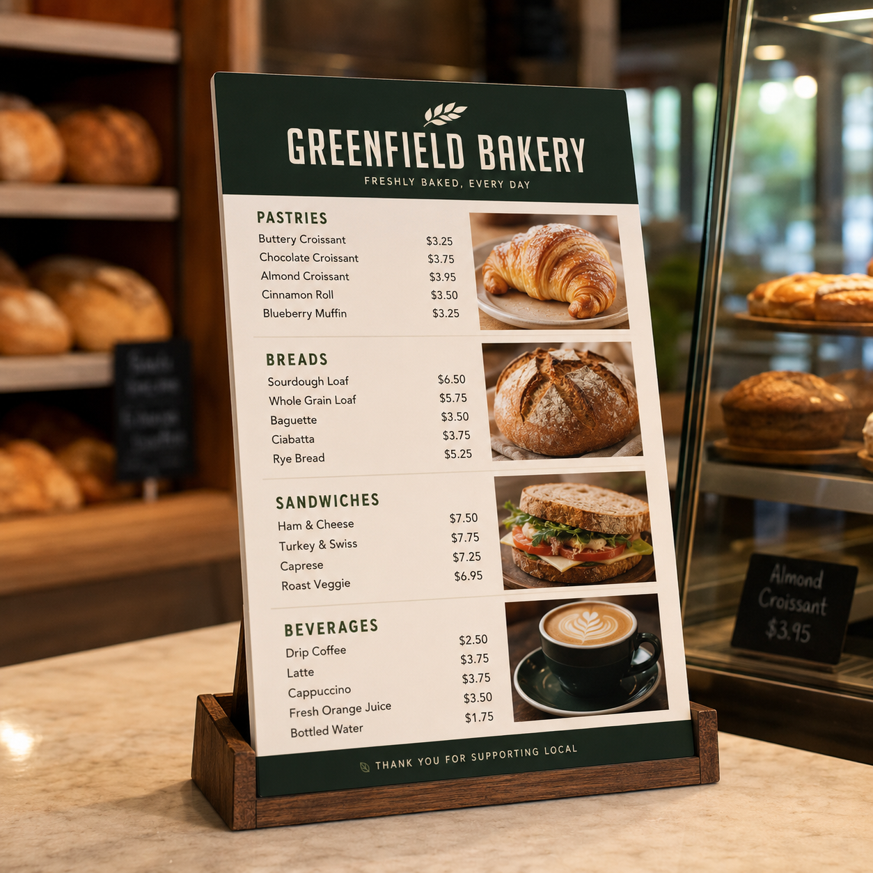 Printed Menuboards