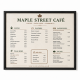 Wall Menu Boards