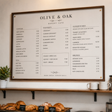Wall Menu Boards